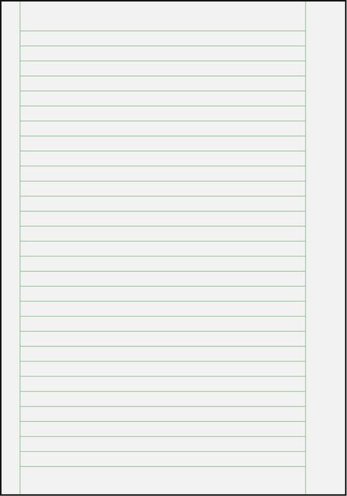 Image du produit NoName Cahier d'école (A4, À rayures, Couverture rigide)
