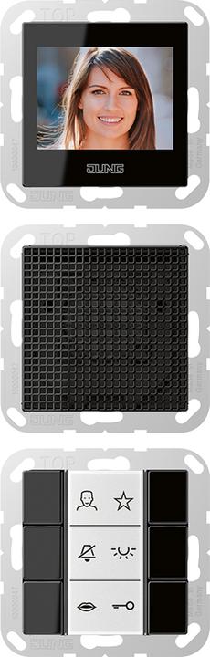 Actual product image JUNG In-house telephone Bus AS/A UP PAL 55mm bw SIVIA622SW