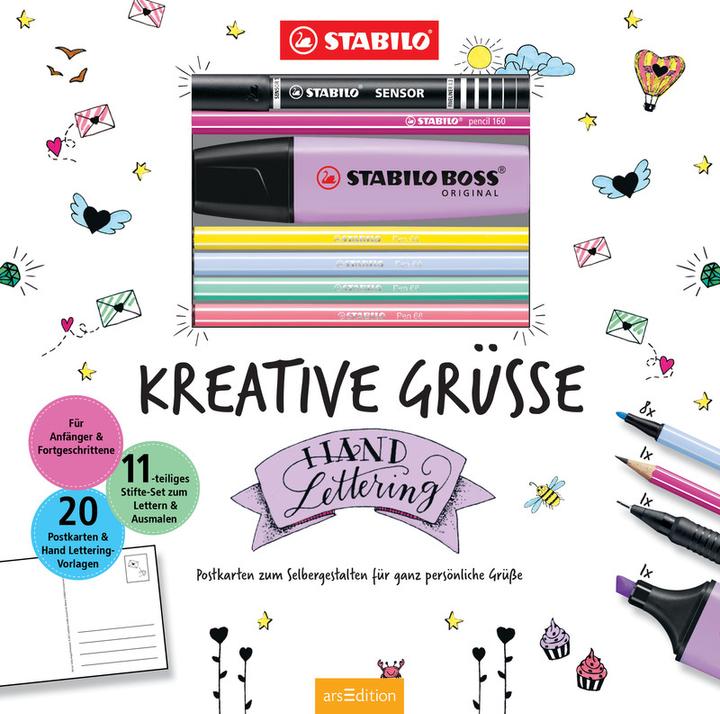 Produktbild STABILO KREATIVE GRÜSSE Postkarten zum Selbergestalten