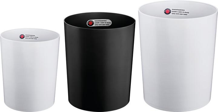 Produktbild Zwingo S'Papierkorb m.Alu 20l schwarz (20 l)