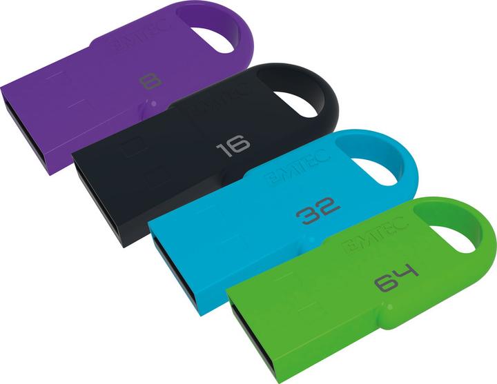 Image du produit Emtec Clé USB D250 Mini 2.0 (16 Go, USB-A, USB 2.0)