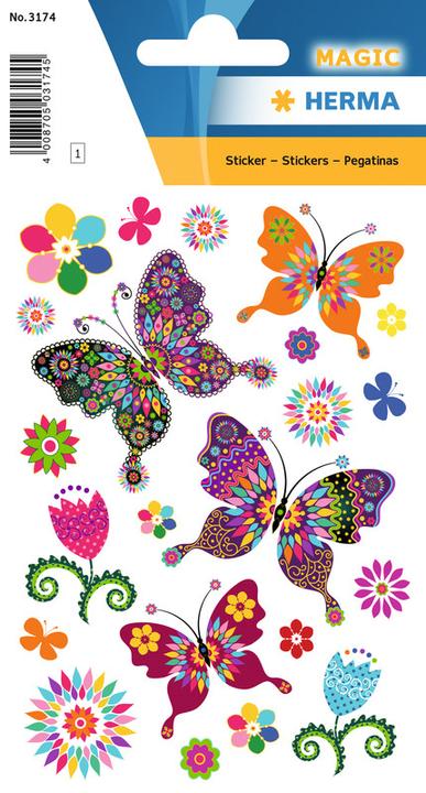 Actual product image HERMA Stickers butterflies