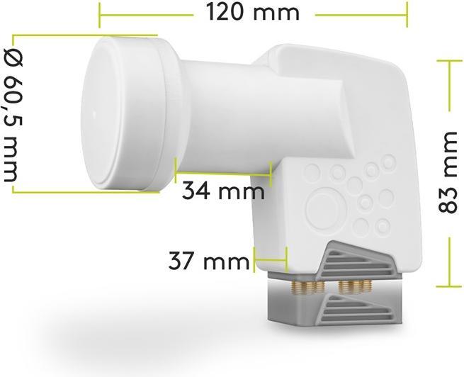 Image du produit Goobay Quad universel (Quad LNB, 40mm)