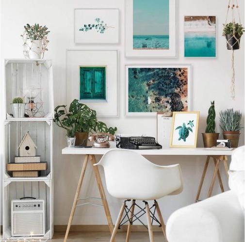 Image du produit Trenddeko Ensemble de posters avec 5 photos de vacances à la plage (40 x 50 cm)
