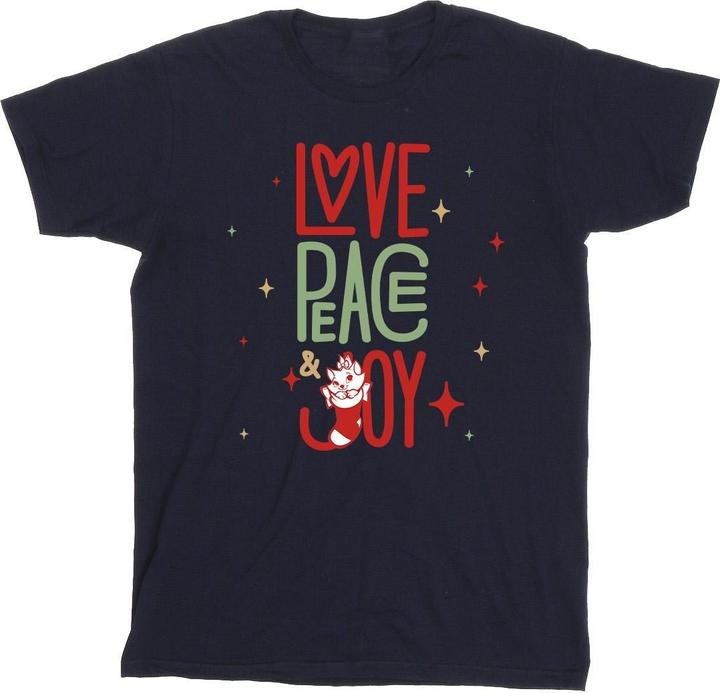 Disney The Aristocats Marie Love Peace Joy TShirt Jungen