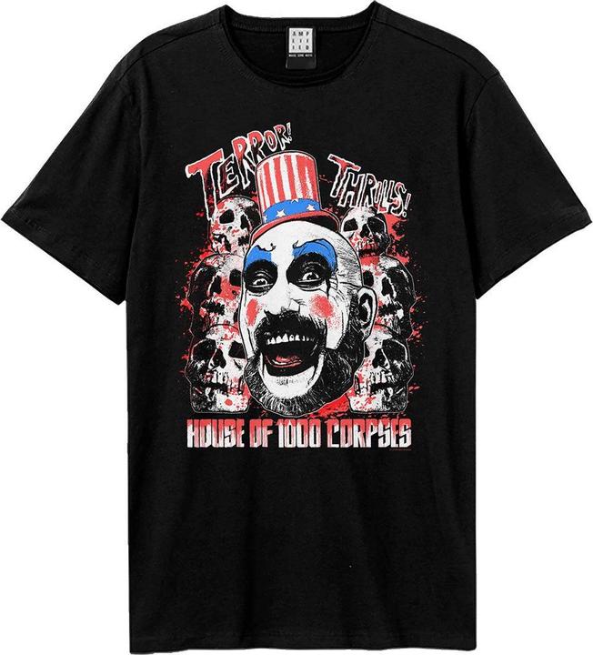 Immagine prodotto Amplified House Of 1000 Corpses Terror Thrills Maglietta Rob Zombie Adulto Unisex (S)