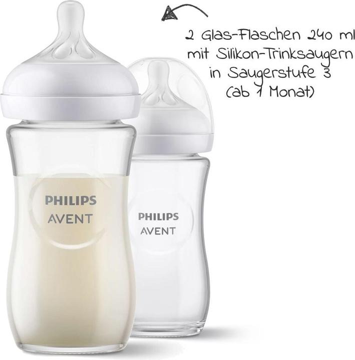 Actual product image Philips Avent Glass bottle (240 ml)