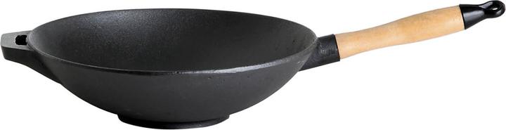 Immagine prodotto Paella World Wok in ghisa con manico in legno Ø 30 cm (30 cm, Wok, Ghisa)