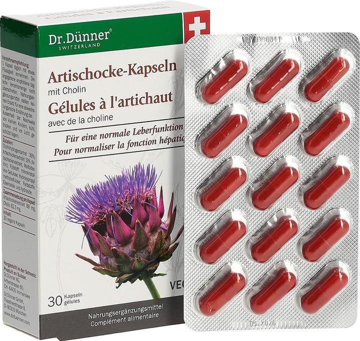 Produktbild Dr. Dünner Artischocke Leberfunktion (30 Stück, Kapseln, 37 g)