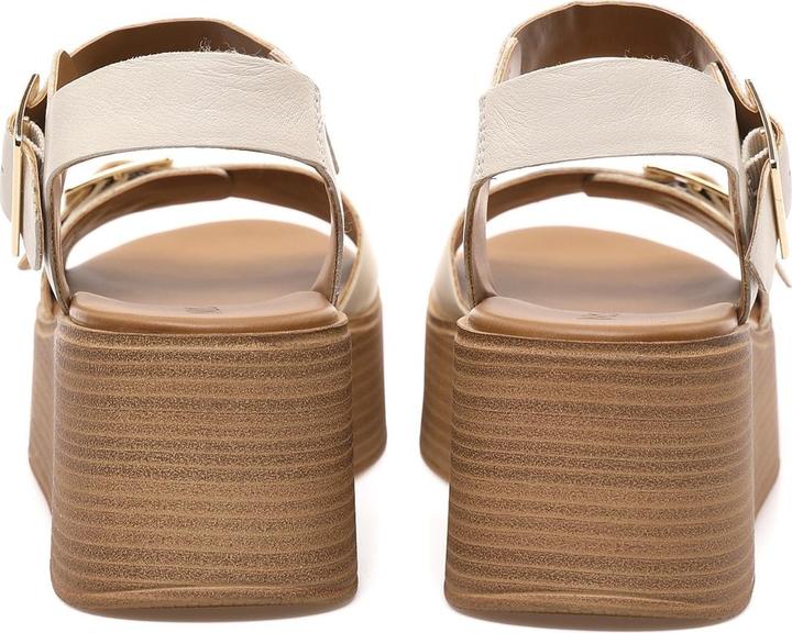 Immagine prodotto Inuovo presenta un sandalo con zeppa alla moda realizzato in pelle di alta qualità per le giornate più (42)