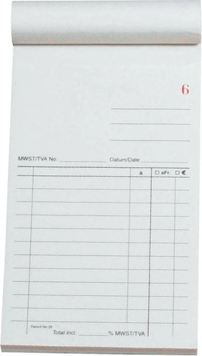 Produktbild Favorit Durchschreibeblock Kassa ohne Fussnotiz (50 x)