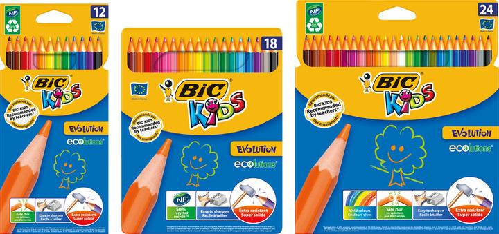 Actual product image Bic Kids Coloured pencils Evolution (Multicoloured, 12 x)