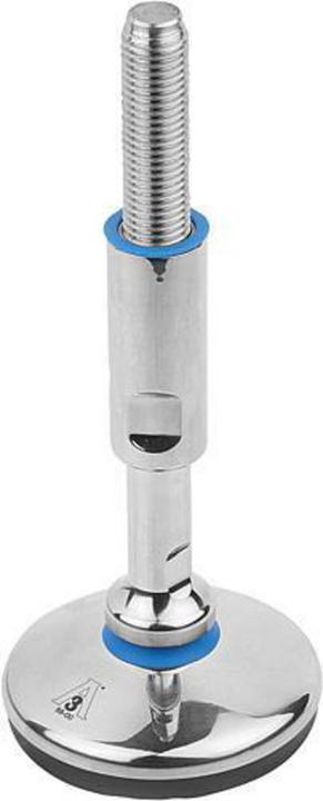 Image du produit Kipp Pied articulé K1303, acier inoxydable, forme A