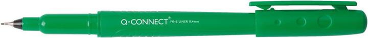 Actual product image Q-Connect Fineliner (Green, 10 x)