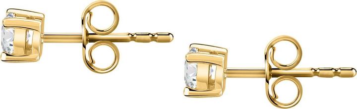 Actual product image La Petite Story Gold-plated earrings with clear zircons Silver LPS01AWV13 (925 silver)