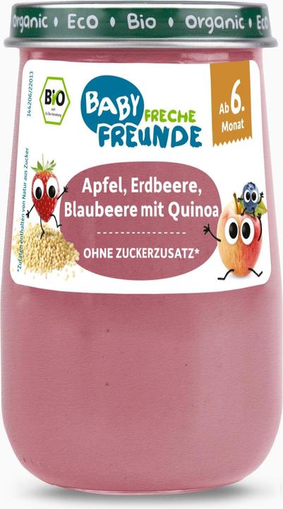 Produktbild Freche Freunde Früchte Apfel, Erdbeere & Quinoa 190 g (323 g)