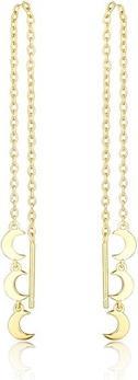 Actual product image JVD - Long gold-plated earrings Moon SVLE0701S75GO03