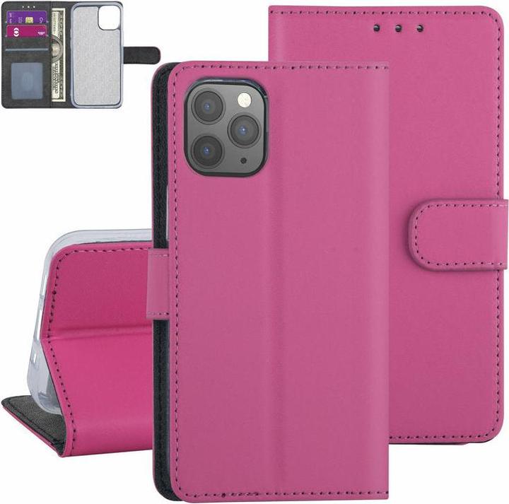 Produktbild Ambiance1 Handyhülle iPhone 12 Mini - Book-Case Kunstleder Pink (Apple iPhone 12 mini)