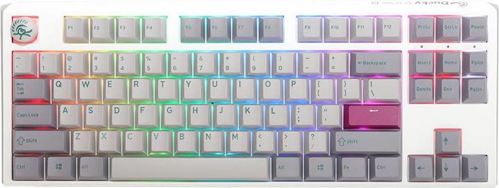 Produktbild Ducky One 3 Mist Grey TKL Gaming Tastatur, RGB LED - MX-Speed-Silver (US) (US, Kabelgebunden)