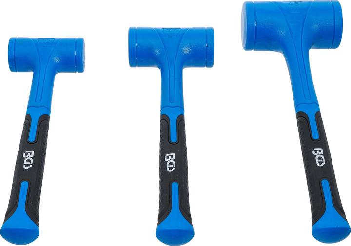 Immagine prodotto BGS Set di mazze morbide | non rilegate | Ø 47 / 55 / 65 mm | 450 / 765 / 1275 g | 3 pezzi. (3030 g)