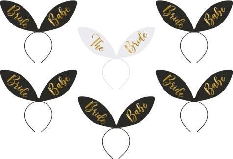 Image du produit Partydeco Bride Squad Stirnbänder 15x29cm 6 Stück MIX