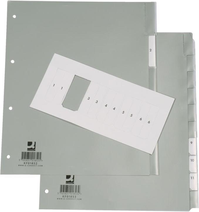 Produktbild Q-Connect Register Vollformat überbreit mit Fenstertaben