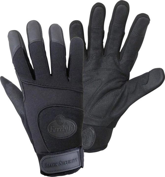Actual product image FerdyF. Gloves BLACK SECURITY (L)
