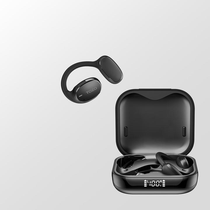 Image du produit Tozo OpenEgo True Wireless Stereo (TWS) Kostne USB Typ-C Bluetooth Headset Schwarz (ANC, 10 h, Sans fil)