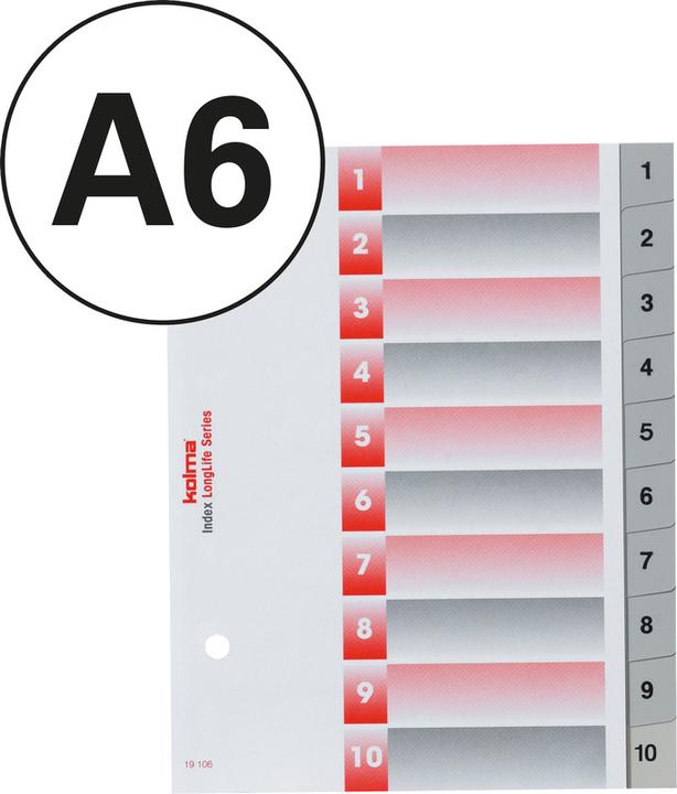 Image du produit Kolma Répertoire LongLife plein format gris, avec feuille d'index