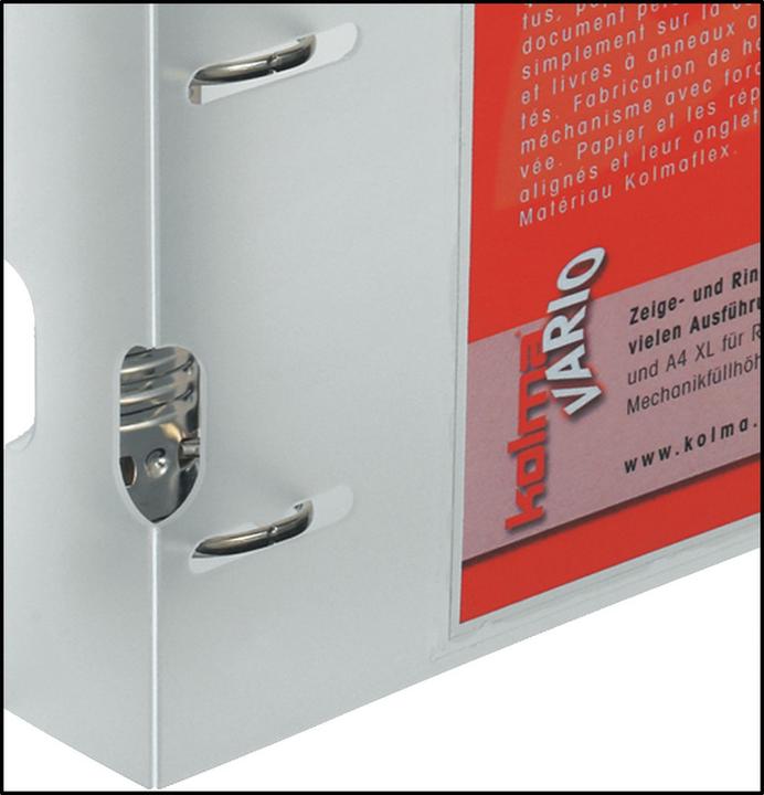 Actual product image Kolma Show book Vario A4 XL 4 rings filling height 3 cm colourless (A4, 41 mm, 1 Piece)
