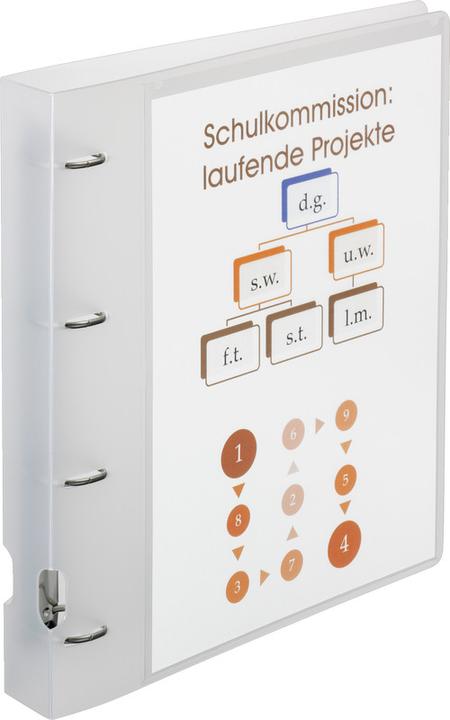 Actual product image Kolma Show book Vario A4 XL 4 rings filling height 3 cm colourless (A4, 41 mm, 1 Piece)