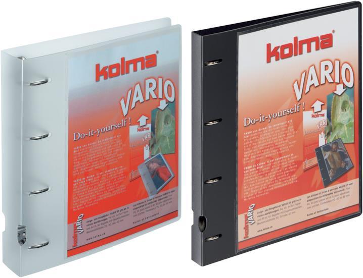 Actual product image Kolma Show book Vario A4 XL 4 rings filling height 3 cm colourless (A4, 41 mm, 1 Piece)