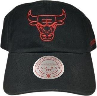 Mitchell & Ness Ausgeblichene Kappe mit Chicago Bulls Logo (One Size)