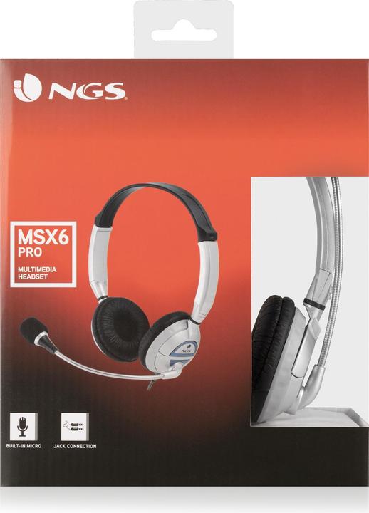 Immagine prodotto NGS MSX6 PRO Cuffie ad archetto cablate chiamate/musica Nero (Cablato)