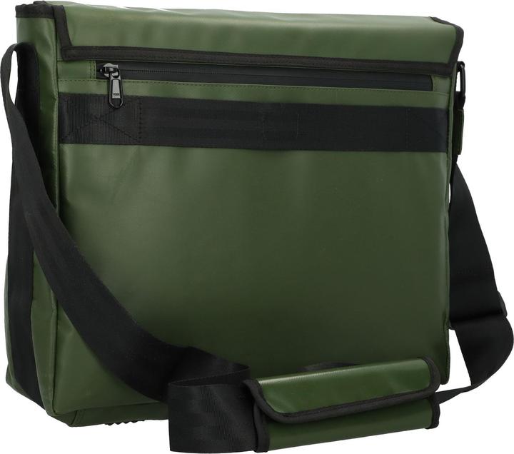 Actual product image Greenburry Upcycled Tarpaulin Messenger 40 cm laptop compartment
