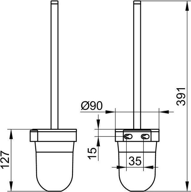 Produktbild Keuco City.2 Toilettenbürstengarnitur