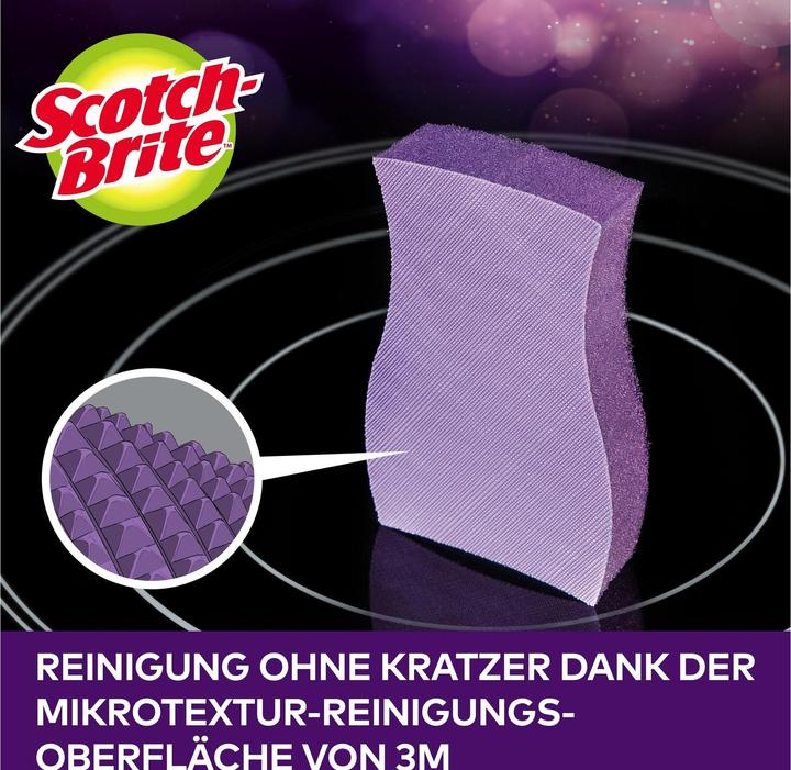 Image du produit Scotch-Brite Éponge de nettoyage pour vitrocéramique (3 pcs)