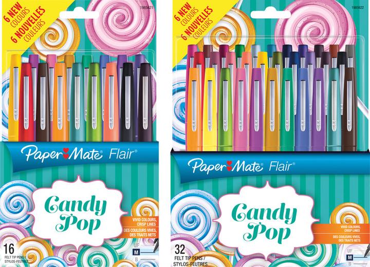 Image du produit Paper Mate Flair Candy Pop (Multicolore, 16 x)