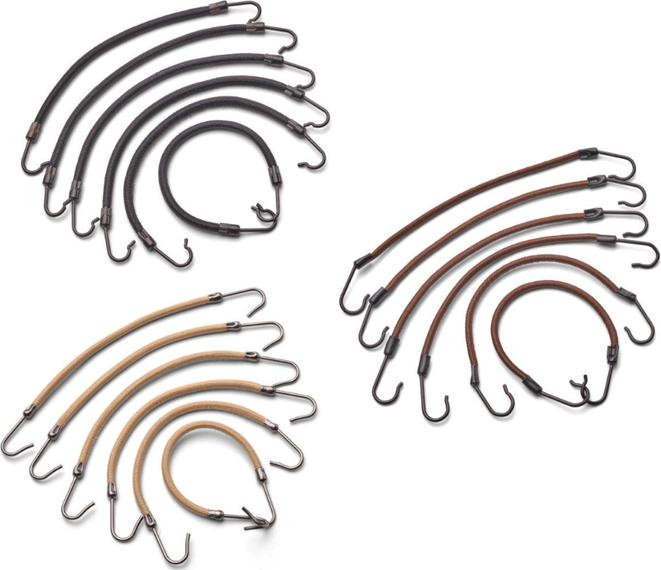 Image du produit Trisa Élastiques à tresse à crochet 12cm marron 6 pcs. (Élastiques à cheveux)