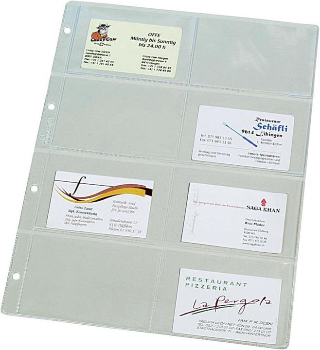 Produktbild Dufco Zeigebuchtaschen für Visitenkarten (A4)