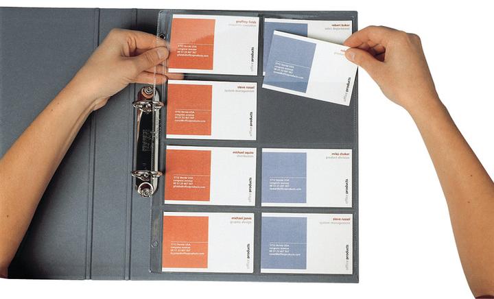 Produktbild Dufco Zeigebuchtaschen für Visitenkarten (A4)