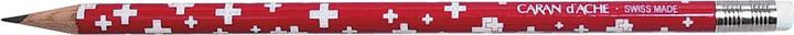 Immagine prodotto Caran d'Ache Graphitstift Schweizer Kreuze mit Radierer im Becher (HB, 1 x)