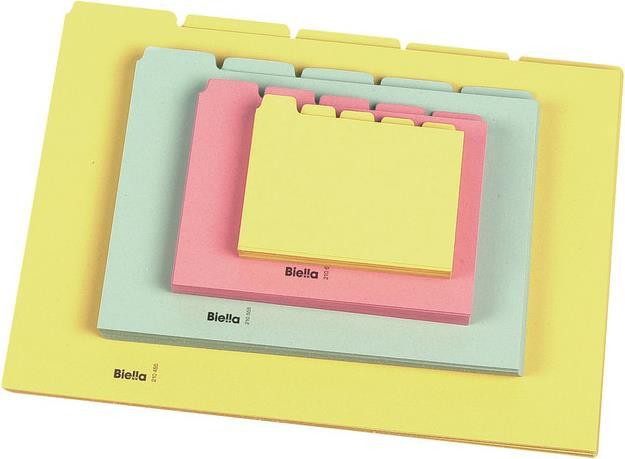 Produktbild Biella Kartei-Leitkarten blanko (A4, 450 g/m², 25 x)