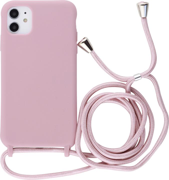 Image du produit PhoneLook Coque Silicone Mat avec lacet rose pâle (Apple iPhone 11)