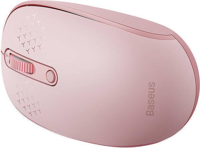 Actual product image Baseus Wireless Mouse F01B Tri-Mode 2.4 G BT5.0 1600 DPI (pink) (Wireless)