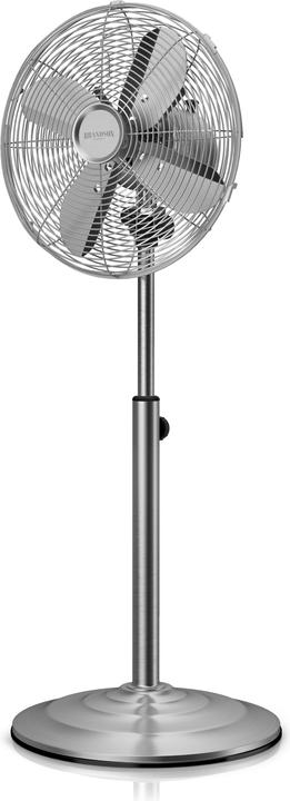 Produktbild Brandson Standventilator 34cm Ø, Oszillation 80°, Neigbar 30°, 35W, Standlüfter, silber (54 dB)