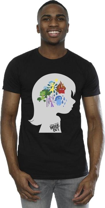 Actual product image Disney Mens Inside Out Head Silhouette T-Shirt (M)