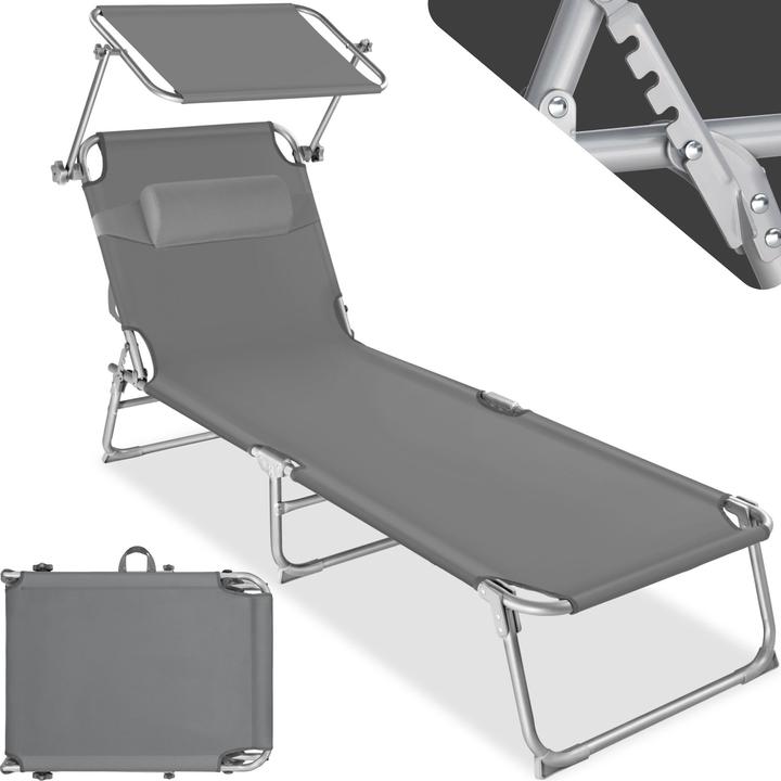 tectake Gartenliege (161 cm)