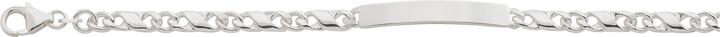 Bijou Classic ID-Bracelet 8er-Kette 19 cm (19 cm, Silber)