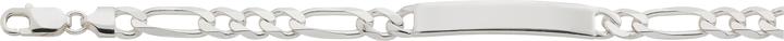 Produktbild Bijou Classic ID-Bracelet Figaro 21 cm (21 cm, Silber)